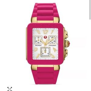 MICHELE Park Jelly Bean Pink Watch, 33mm